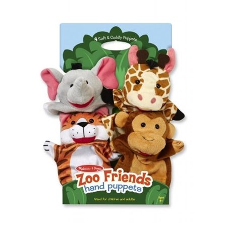 MELISSAANDDOUG Melissa And Doug 9081 Zoo Friends Hand Puppets 9081